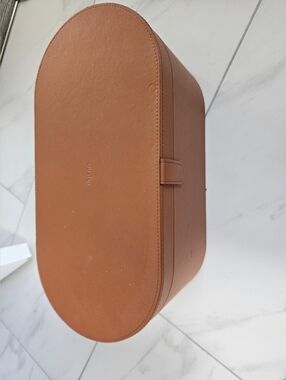 Dyson Tan Leather Air Wrap Travel Storage Case